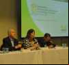 Silvio Kaloustian (Unicef), Cleuza Repulho (presidenta da Undime) e Antonio Jacinto Matias (Fundação Itaú Social)
